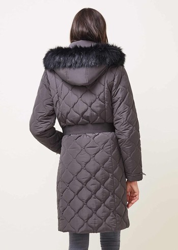 Phase Eight Danny Quilted Puffer Coats Grey USA | 1593470-SG